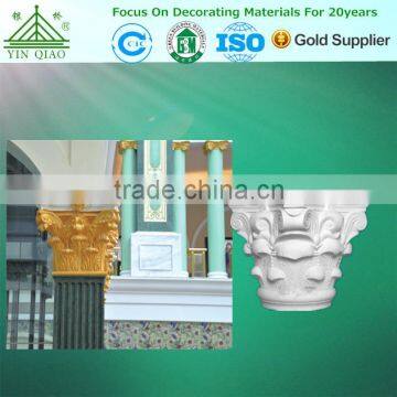 Outside Building Materials Entrance Decoration GRC Roman Pillars Tops