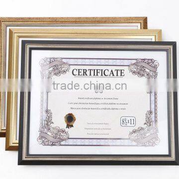 8.5x11 inch document frame engraved certificate holder frame