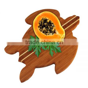 Factory supplier Sea Turtle bamboo cutting board,bamboo chopping boards /bamboo food cutting board with LFGB,FDA