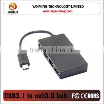 usb hub 3.1 type c usb 3.1 hub to 4 port usb 3.0 with power in