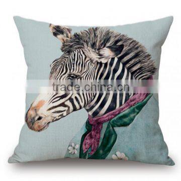 square decorative zebra print outdoor cushion