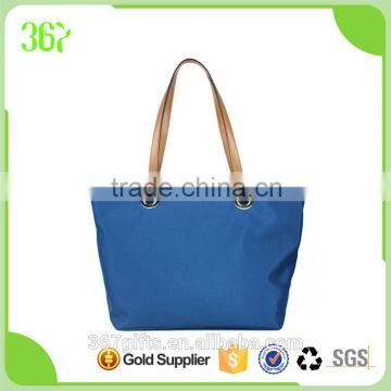 High Quality Women Tote Handbag with Top Layer Leather Handle