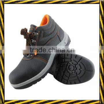 6 dollars chinese leather safety shoes with steel toe and steel plate