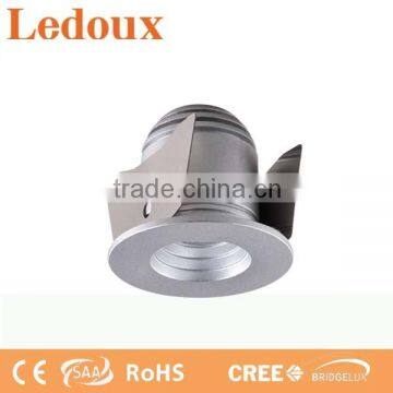 12/20/30 degree beam angle small cabinet light led 1w