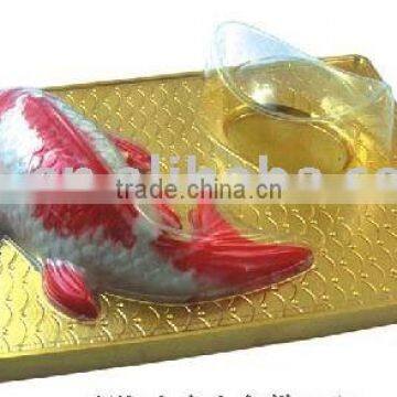 Plastic rice cake mould with fish shape