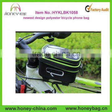 waterproof bag with 2015 newest design polyester bicycle phone bag