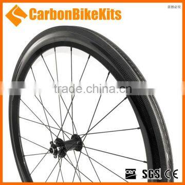 CarbonBikeKis 700C 60mm Clincher Road Bicycle Carbon Cyclocross Disc Wheels