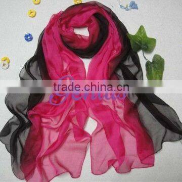 Custom Design Silk Scarf Gradient Silk Scarf and Shawel photo-2