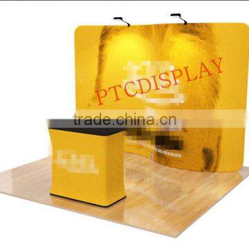 tension fabric display ,trade show back wall