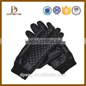 Wholesale custom cheap leather Winter hand gloves Gloves with Touch screen capability