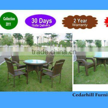 Rattan garden furniture