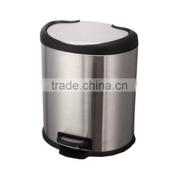8L STAINLESS STEEL TRASH BIN