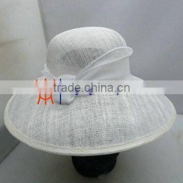 Pure White Sinamay Church Hat Body / Hat Base