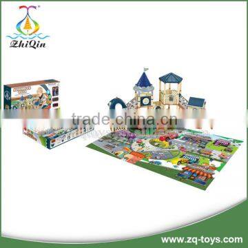 DIY building block plastic bricks toy amusement park for children