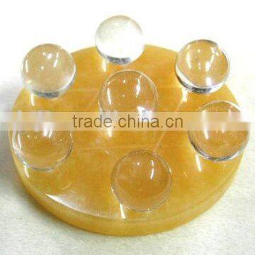 Natural Clear Crystal ball Fengshui Seven Array