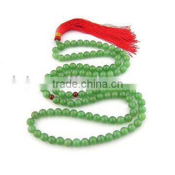 Natural Rock Green Aventurine Buddha beads necklace