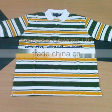 100% cotton overall printed polo t shirt