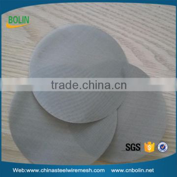 304 round stainless steel wire mesh screen filter disc (free sample)