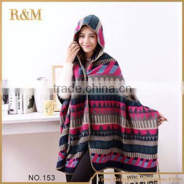 Most popular strong packing knit tartan scarf in many style