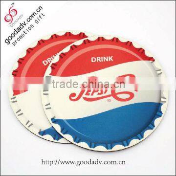 The style of the glass bottle cap design EVA mouse pad