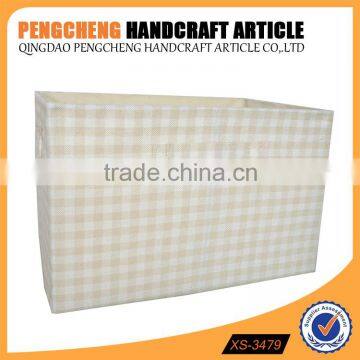 High Quality Polyester Grid Big Desktop Storage Box