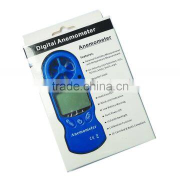 Precise Digital Mini LCD Wind Speed Gauge Anemometer sensor Measuring wind speed direction withThermometer TL-300