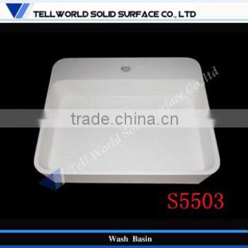 Factory price man-made stone toilet small wash basin