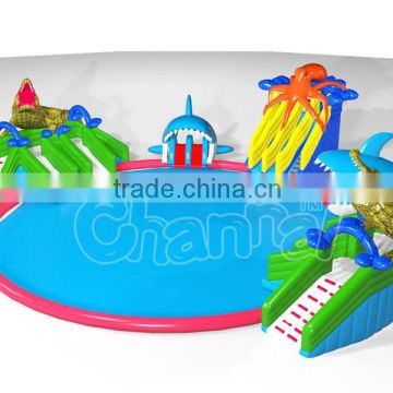 Giant inflatable amusement park, seaworld inflatable commercial water park for adults