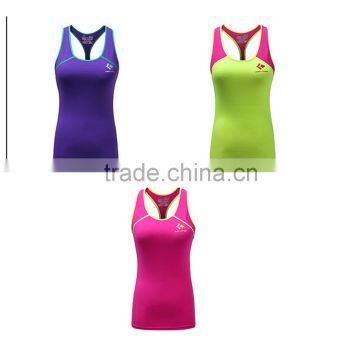Ladies Sleeveless Shirts Fitness Exercise Training Athletic Vest Running Workout Sports yoga tank tops