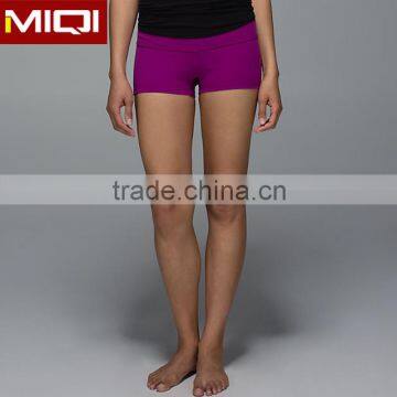 OEM wholesale women hip up tight spandex shorts plain color bodybuilding stretch fabric