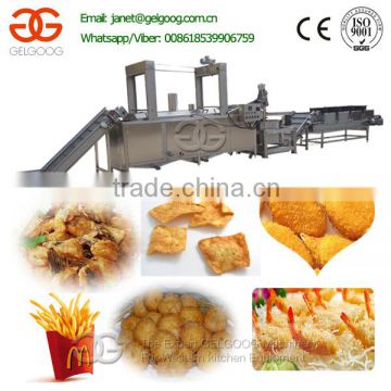 Industrial Automatic Continuous Fried Broasted Chicken Fry Machine