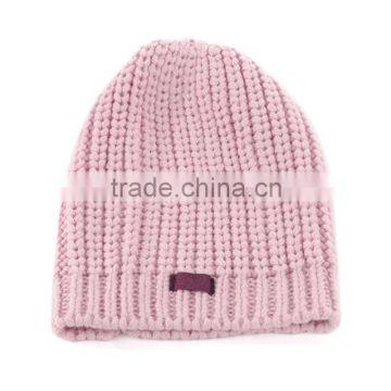 High Quality Knitted Acrylic Woven Label Logo Beanies Caps