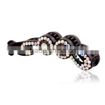 Crystal Hair Accessories Banana Clip for Women Gift