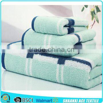 100% cotton custom pattern jacquard towel manufacturer jacquard hotel towel set wholesale