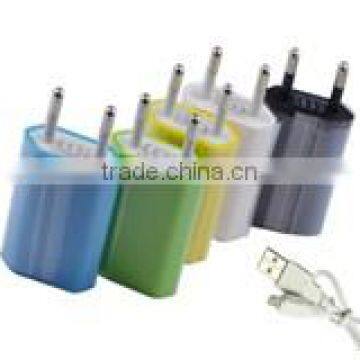 Newest design factory wholesale price double color usb wall charger