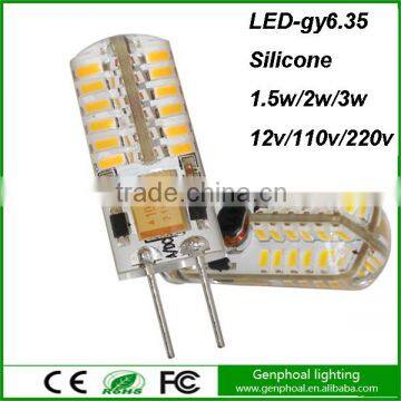 2015 led silicone OEM/ODM 220v gy6.35 led bulb