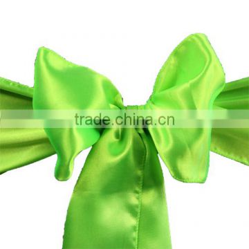 WEDDING SATIN CHAIR COVER BOW SASH FOR PARTY DECORATION