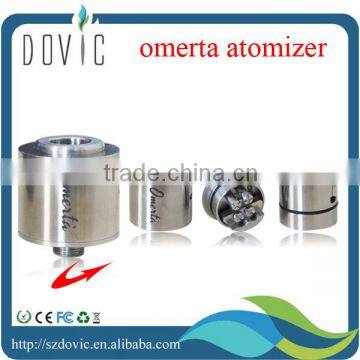 omerta rda atomizer with 2 positive posts and 2 negtive posts