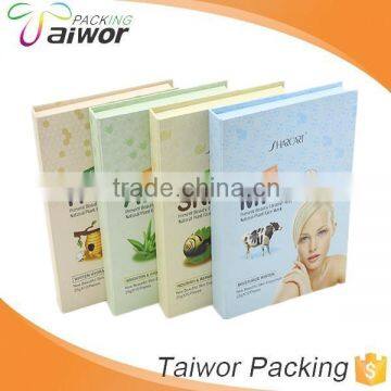 Manufacturer Custom Hinged Paper Facial Mask Packing Boxes