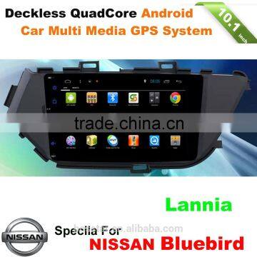 QUAD CORE Android 5.1 4.4 CAR dvd MULTIMEDIA PLAYER for Nissan Bluebird Lannia with radiowifi mirror link 16gb inand 1g ddr