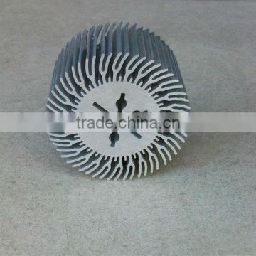 Sun flower Extruded round aluminum profile heatsink/ heat sink for Led/Cpu Cloding