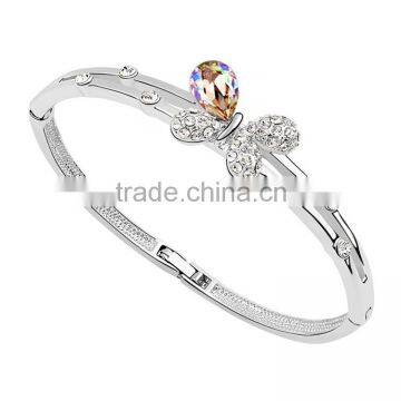 13019 Pretty Butterfly Diamond Crystal Bangle