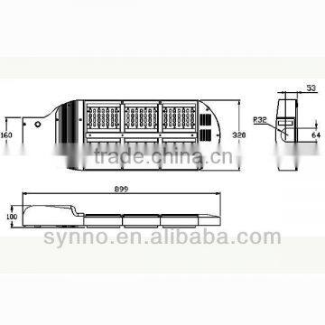 168w AC85-265V 16800lm Pure White 6000k CE/ROHS Street Light Led photo-3