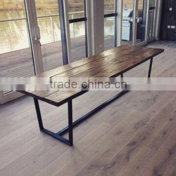 Vintage Solid Wood Big Dining Table, Dining Room Table