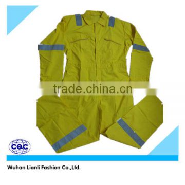 yellow high quality wholesale fashion Europe market hot sale designs TC coverall workwear in apparel