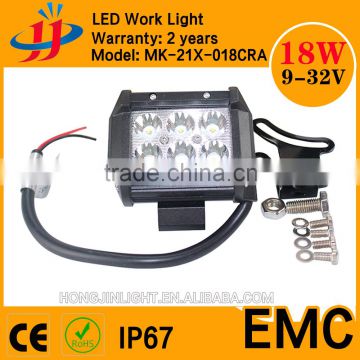 China top selling LED driving light bar dual row 4inch 18w truck led lights 12v 24v                        
                                                                                Supplier's Choice