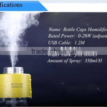 Factory Direct 5V USB Ultrasonic Bottle Caps Air Purifier / Air Cleaner /air Freshener /for Best Promotion Gift