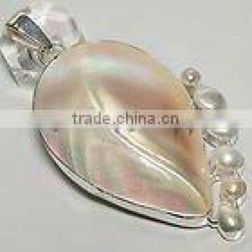 Gemstone Stylish Pendant Silver Jewelery