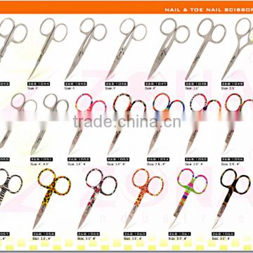 Japanese Stainless Steel Nail and Cuticle Scissors / High Quality Manicure Scissors with Logo