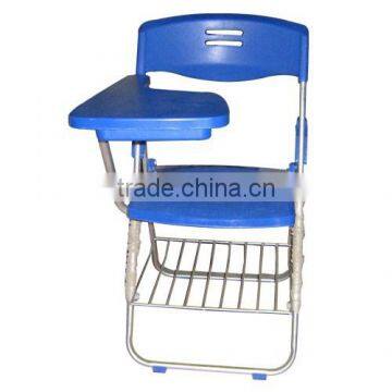 Hot selling student chair with writing pad